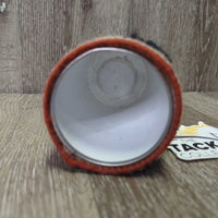 Wool Embroidered Can Pen Holder *vgc, clean & dirty, marks, older?
