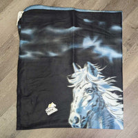 Soft Fleece Blanket "Horse" *new/like new, mnr hair
