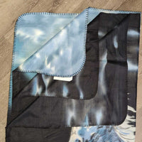 Soft Fleece Blanket "Horse" *new/like new, mnr hair
