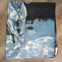 Soft Fleece Blanket "Horse" *new/like new, mnr hair
