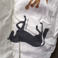LS Flannel Shirt/ Nightgown, 1/4 Button Up *gc, clean, faded, discolored/stained shoulders
