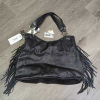 Light Leather Western Purse, Fringe, Key *xc, clean
