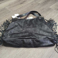 Light Leather Western Purse, Fringe, Key *xc, clean
