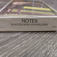 10 Horse Cards & Envelopes Set, box *new, older

