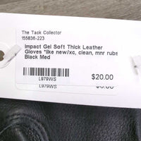 Soft Thick Leather Gloves *like new/xc, clean, mnr rubs
