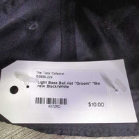 Light Base Ball Hat "Groom" *like new
