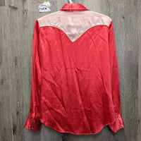 LS Satin Western Shirt, snaps *vgc, mnr pills, snags, frays & creases
