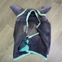 Mesh Thick Fly Mask, ears *gc/fair, tape repair, faded, rubs, snags, pills, small holes, dirt, hairy, stains, older
