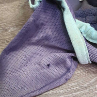 Mesh Thick Fly Mask, ears *gc/fair, tape repair, faded, rubs, snags, pills, small holes, dirt, hairy, stains, older
