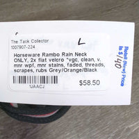 Rain Neck ONLY, 2x flat velcro *vgc, clean, v. mnr wpf, mnr stains, faded, threads, scrapes, rubs
