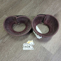 Ribbed Rubber Bell Boots, velcro *fair, clean, faded, residue, scrapes, velcro: peeling & missing tab
