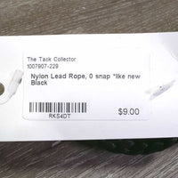 Nylon Lead Rope, 0 snap *like new
