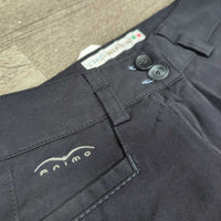Euro Seat Breeches *gc/fair, snags, seams: unstitched & puckers, faded, stains, peeling stickies, seat: rubs, stretched, pilly, shiny

