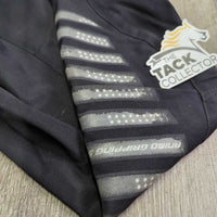 Euro Seat Breeches *gc/fair, snags, seams: unstitched & puckers, faded, stains, peeling stickies, seat: rubs, stretched, pilly, shiny
