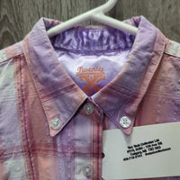 JUNIORS LS Wst Shirt *vgc, mnr curled edges
