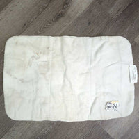 1 ONLY Fleece No Bow Leg Quilt *fair, clean, v.stretched & puckered, creases, dingy, stains, mnr hair
