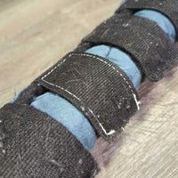 Front & Hind Shipping Boots, Fleece Lined *gc/fair, older, snags, clean, v.pilly, v.rubbed, snags, hairy velcro, frayed edges
