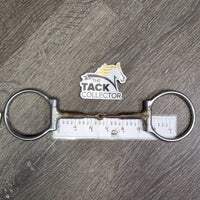 #702 v.thin Sweet Iron Western D Ring Bit, Tongue Relief joint cut out *gc, clean, rust, residue?dirt
