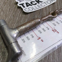 #702 v.thin Sweet Iron Western D Ring Bit, Tongue Relief joint cut out *gc, clean, rust, residue?dirt
