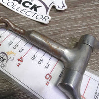 #702 v.thin Sweet Iron Western D Ring Bit, Tongue Relief joint cut out *gc, clean, rust, residue?dirt
