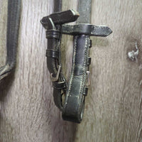 Rsd Bridle, Cotton Web Reins, Buckles *gc, mnr dirt, creases, dents, dry, stiff, hair & film
