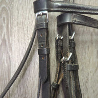 Rsd Bridle, Cotton Web Reins, Buckles *gc, mnr dirt, creases, dents, dry, stiff, hair & film

