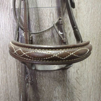 FS Rsd Bridle, Braided Reins *fair, rubs, scrapes, dirty, faded, TORN Cheek, dry, stiff
