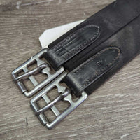 Leather Girth, 1x els, roller buckles *vgc, clean, mnr dents & rubs
