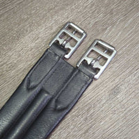 Leather Girth, 1x els, roller buckles *vgc, clean, mnr dents & rubs
