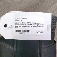 Thick Neoprene Closed Boots, velcro *xc/vgc, clean, mnr film, scratches & rubs
