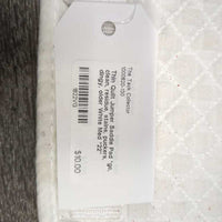 Thin Quilt Jumper Saddle Pad *gc, clean, residue, stains, puckers, dingy, older

