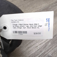 Med Winter Neck ONLY, 3x snap attach *vgc, mnr hair, edge rubs, snags, wpf, clean
