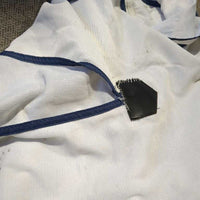 Soft Mesh Fly Sheet, attached neck, tail *gc, NO Belly Buckle, clean, mnr rubs, threads, repairs, stains, holes, torn velcro
