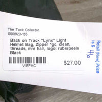 "Lynx" Light Helmet Bag, Zipper *gc, clean, threads, mnr hair, logo: rubs/peels
