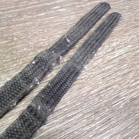 Thick Braided Nylon Spur Straps *gc/fair, pills, hair, rubs, frays, fuzzy
