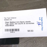 Clear Medical Arm Band, elastic *vgc, clean, mnr scuffs & scratches
