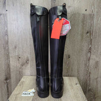 Miami Pro Field Boots, Zips, 2 Clear Plastic Forms *like new, v.mnr scuffs
