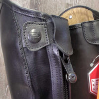 Miami Pro Field Boots, Zips, 2 Clear Plastic Forms *like new, v.mnr scuffs
