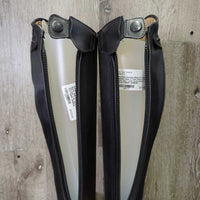 Miami Pro Field Boots, Zips, 2 Clear Plastic Forms *like new, v.mnr scuffs
