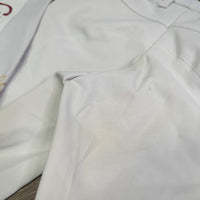 Euro Seat Breeches *gc, v.dry stickies, discolored seat & legs, seam pulls, stains, rubs, dingy
