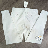 Euro Seat Breeches *gc, dingy, pulled seat seams, threads, stains, rubs
