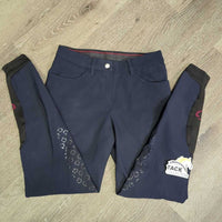 Euro Seat Breeches *vgc, mnr pulled seat seams & dry stickies, faded inside pockets
