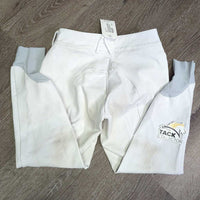 Euro Seat Breeches *gc/fair, dingy, discolored seat & legs, stains, snags & slice, mnr pulled seams, pills
