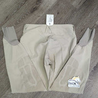 Euro Seat Breeches *vgc, mnr discolored seat & legs, SPLIT Zipper
