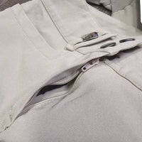 Euro Seat Breeches *vgc, mnr discolored seat & legs, SPLIT Zipper
