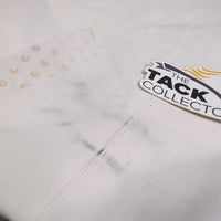 Euro Seat Breeches *gc/fair, discolored seat & legs, stains, dingy, seam rubs & pulls, threads/loose stitching, puckered?creased waist
