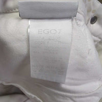 Euro Seat Breeches *gc/fair, discolored seat & legs, stains, dingy, seam rubs & pulls, threads/loose stitching, puckered?creased waist
