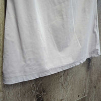 SS Show Shirt, 1/4 Zip Up, Perforated *vgc/gc, stains/discolored spots, collar: seam puckers & edge stains
