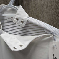 SS Show Shirt, Shoulder Zipper, Snap Collar *vgc/xc, mnr seam puckers
