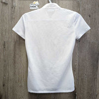 SS Show Shirt, Shoulder Zipper, Snap Collar *vgc/xc, mnr seam puckers

